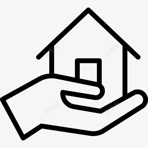 房屋财产安全直系图标svg_新图网 https://ixintu.com 房屋 直系 财产安全