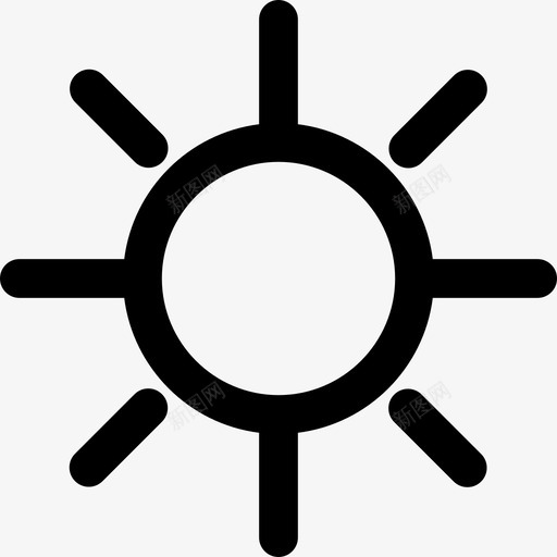 阳光自然供暖和空调元件图标svg_新图网 https://ixintu.com 供暖和空调元件 自然 阳光