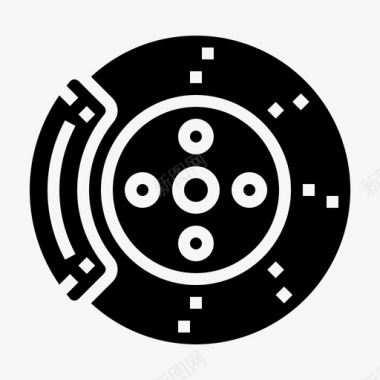 制动器汽车制动盘图标图标