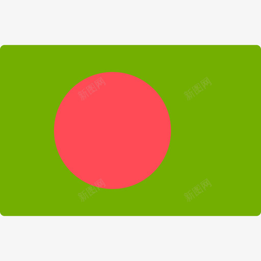 孟加拉国矩形旗图标svg_新图网 https://ixintu.com 孟加拉国 矩形旗