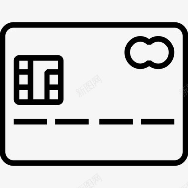 信用卡iconstrader浅圆形图标图标