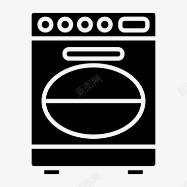 洗碗机器具装置图标图标