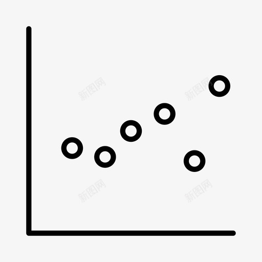 散点图业务图表图标svg_新图网 https://ixintu.com 业务 图表 散点图 统计