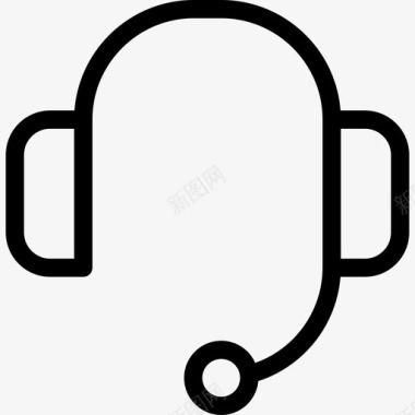 耳机线性游戏元素线性图标图标