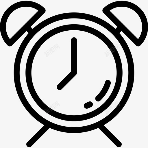 闹钟睡眠时间概述线性图标svg_新图网 https://ixintu.com 睡眠时间概述 线性 闹钟
