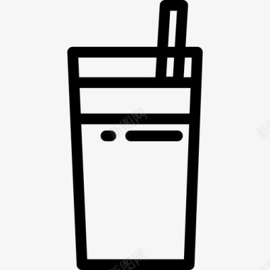 饮料墨西哥元素7线性图标图标