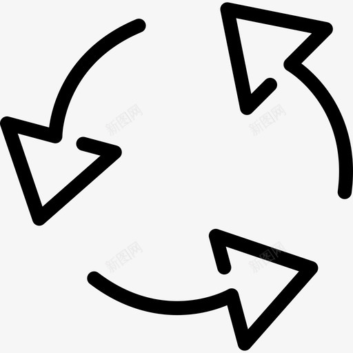 回收生态2线性图标svg_新图网 https://ixintu.com 回收 生态2 线性
