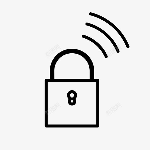 安全创新物联网图标svg_新图网 https://ixintu.com 创新 安全 无线 智能家居 物联网 锁