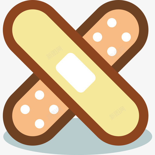 绷带医用7线状颜色图标svg_新图网 https://ixintu.com 医用7 线状颜色 绷带