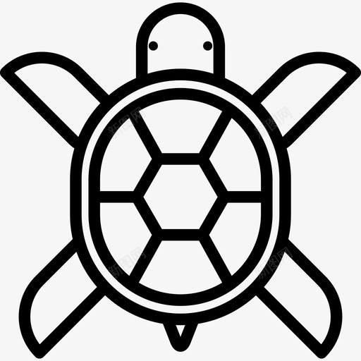 海龟动物5直系图标svg_新图网 https://ixintu.com 动物5 海龟 直系