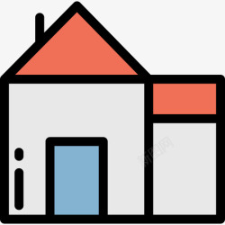 房地产颜色房子房地产颜色线条颜色图标高清图片