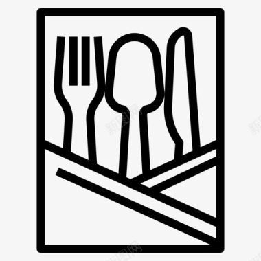 餐具架餐具礼仪图标图标