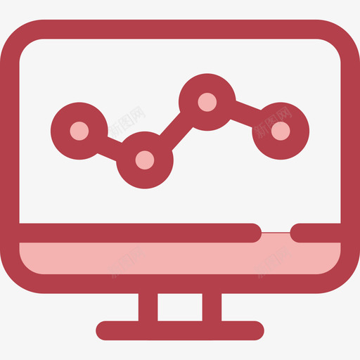 统计商务和办公2红色图标svg_新图网 https://ixintu.com 商务和办公2 红色 统计