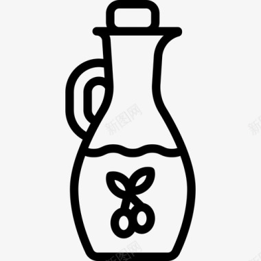 橄榄油西班牙传统元素直纹图标图标