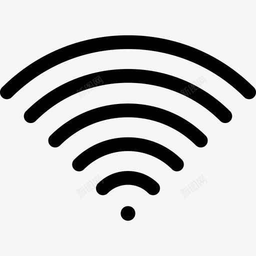 Wifi技术无线网络图标svg_新图网 https://ixintu.com Wifi 技术 无线网络