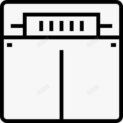 体重秤健康和医疗3线性图标svg_新图网 https://ixintu.com 体重秤 健康和医疗3 线性
