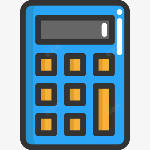 计算器学校元素4线颜色图标svg_新图网 https://ixintu.com 学校元素4 线颜色 计算器