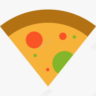 披萨食物8扁平图标图标