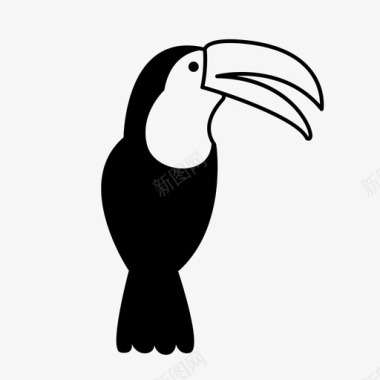 巨嘴鸟动物鸟图标图标