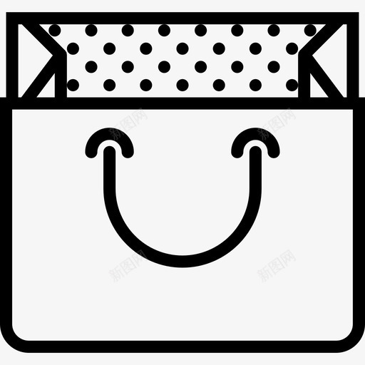 购物袋商业收藏2直系图标svg_新图网 https://ixintu.com 商业收藏2 直系 购物袋