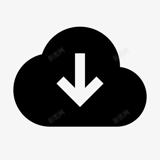 云云存储必备图标集锐利svg_新图网 https://ixintu.com 云下载 云存储 必备图标集锐利