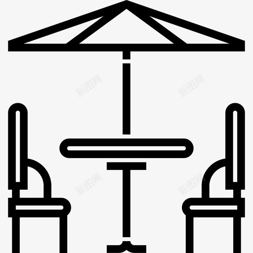 露台城市5线性图标svg_新图网 https://ixintu.com 城市5 线性 露台