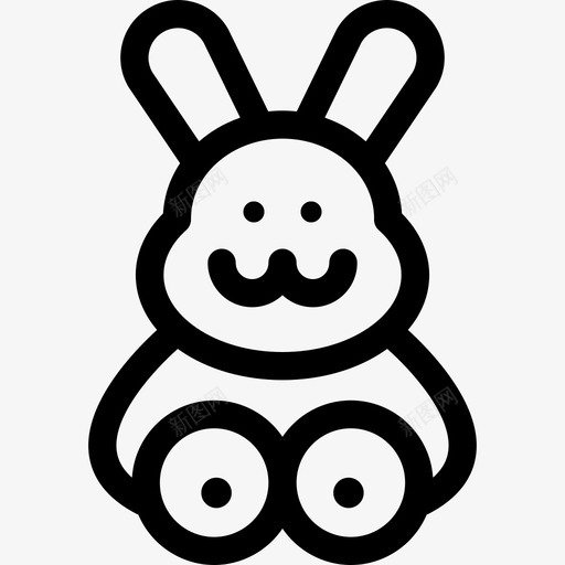 兔子5号宝宝直系图标svg_新图网 https://ixintu.com 5号宝宝 兔子 直系