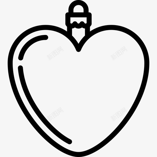 饰品圣诞球线工艺线状图标svg_新图网 https://ixintu.com 圣诞球线工艺 线状 饰品