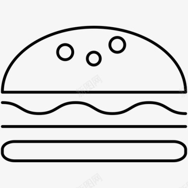 汉堡食物三明治图标图标