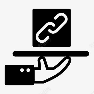 区块链服务密码学公共账本图标图标