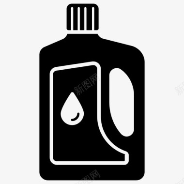 液体肥皂衣物护理洗涤剂瓶图标图标