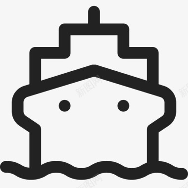 船舶交货海运图标图标