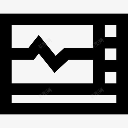 心电图医学17线性图标svg_新图网 https://ixintu.com 医学17 心电图 线性