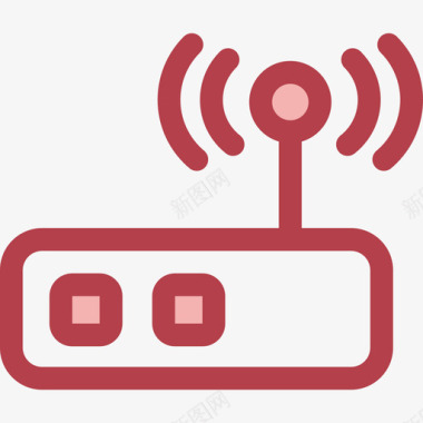 Wifi通讯9红色图标图标