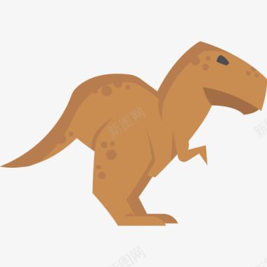 异种龙恐龙扁平图标图标