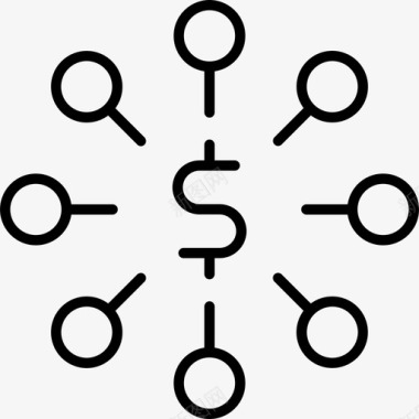 连接业务seo2线性图标图标
