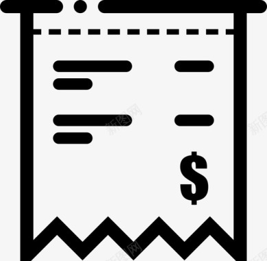 发票账单商业图标图标