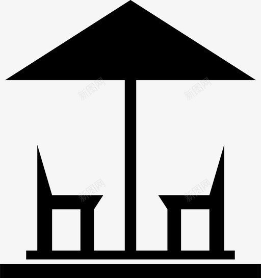 餐桌咖啡厅椅子图标svg_新图网 https://ixintu.com 咖啡厅 家具 椅子 餐桌