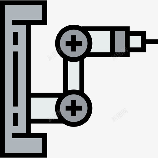 工业机器人工业2线性颜色图标svg_新图网 https://ixintu.com 工业2 工业机器人 线性颜色