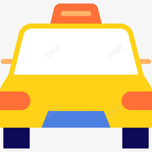 出租车交通7平房图标svg_新图网 https://ixintu.com 交通7 出租车 平房