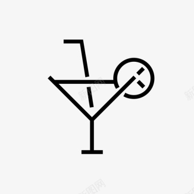 鸡尾酒酒类饮料图标图标