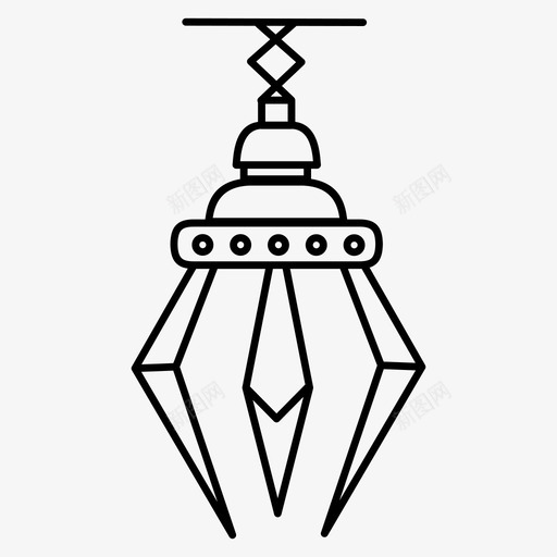机械爪装置抓取器图标svg_新图网 https://ixintu.com 抓取器 机器 机械爪 装置