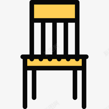 椅子家具24彩色图标图标