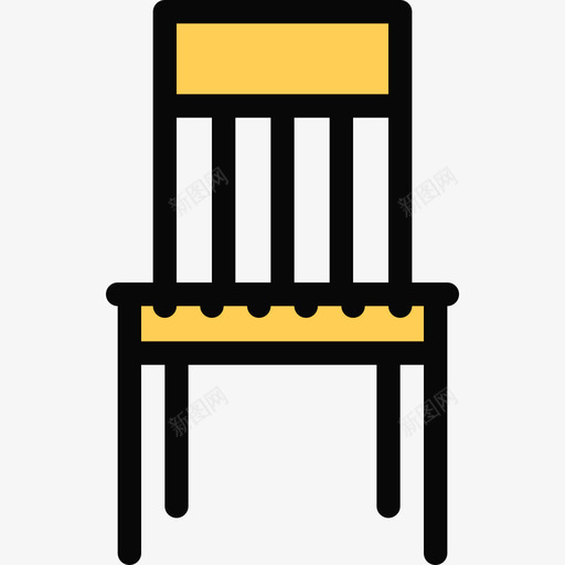 椅子家具24彩色图标svg_新图网 https://ixintu.com 家具24 彩色 椅子