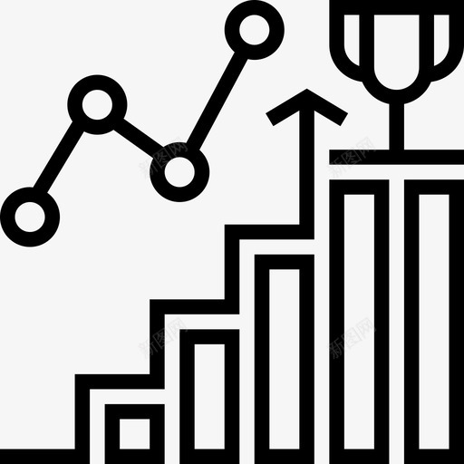 统计学统计分析线性图标svg_新图网 https://ixintu.com 线性 统计分析 统计学