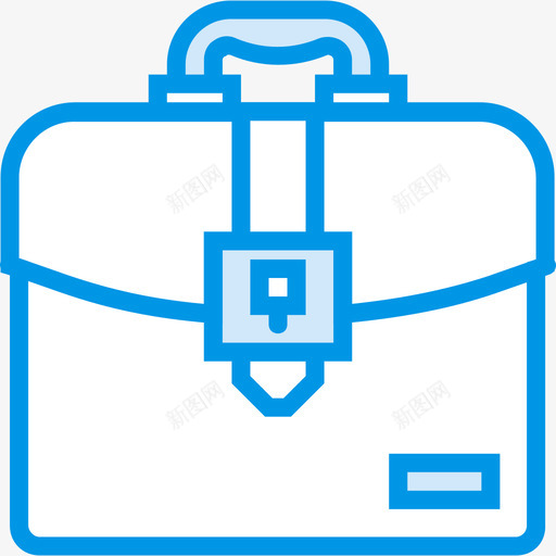 手提箱商务和市场部蓝色图标svg_新图网 https://ixintu.com 商务和市场部 手提箱 蓝色