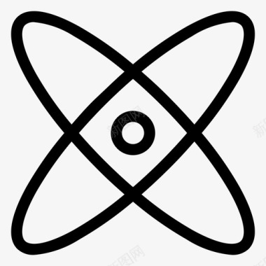 原子键化学图标图标