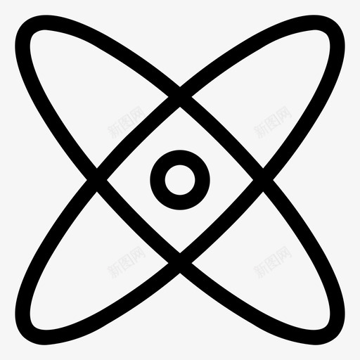 原子键化学图标svg_新图网 https://ixintu.com 化学 原子 合成 科学 线状 键