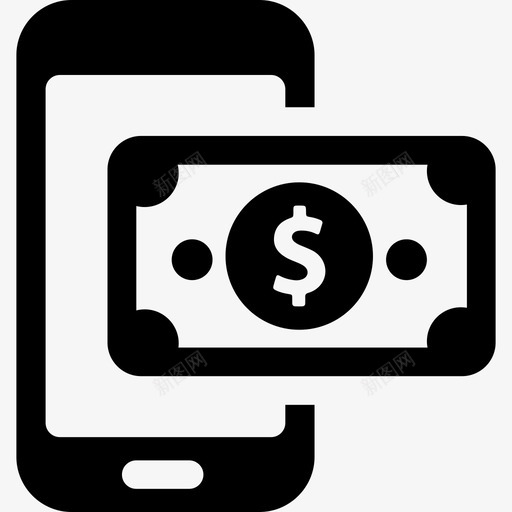 智能手机理财系列可靠图标svg_新图网 https://ixintu.com 可靠 智能手机 理财系列