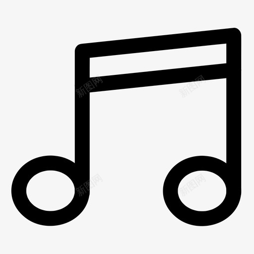 歌曲音乐音符图标svg_新图网 https://ixintu.com 基本图标所有尺寸 曲调 歌曲 节奏 音乐 音符